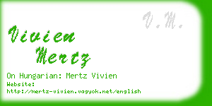 vivien mertz business card